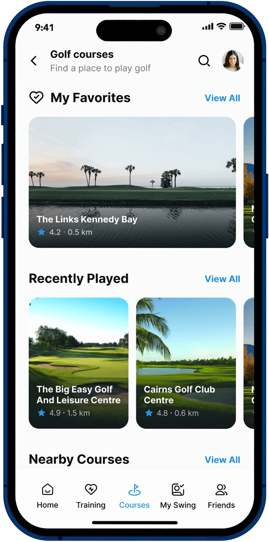 Albatros Golf app new game screenshot